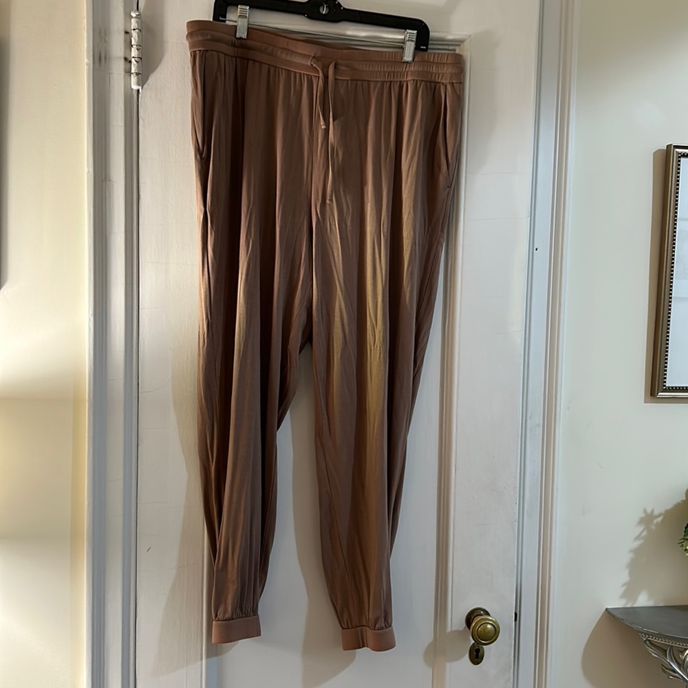 Eileen Fisher dark beige pants